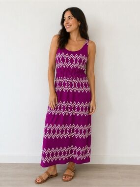 women maxi dress summer Watercolor Print Relaxed Short Sleeve Dress – Jolie Vaughan Boutique